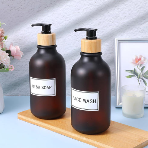 Alrhso 24 PCS Waterproof Labels for Bottles Bathroom Labels Shampoo Label Waterproof White Dish Soap for Bottles Travel