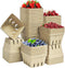60 Pack Natural Pulp Fiber Berry BasketSmall Molded Produce Vented Basket Kitchen