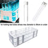 Plastic Test Tube Rack 2 Pack, 21 Holes Lab Holder for 30mm and Below Test Tubes, Detachable
