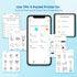 vretti Portable Thermal Printer TP6S, Bluetooth Mini Pocket Printer for Android & iOS, 300DPI