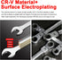 Ratchet Wrench, 19mm Combination Wrench, 180 Flex Head Ratcheting Tool, Anti-rust Wrench