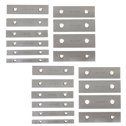 10 Pair 1/8 x 5 Machinist Parallel Block Tool Set | 0.0002 Parallelism, 1/2 to 1-5/8 Alloy Steel