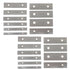 10 Pair 1/8 x 5 Machinist Parallel Block Tool Set | 0.0002 Parallelism, 1/2 to 1-5/8 Alloy Steel