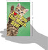 NobleWorks Funny Animal Birthday Card with Envelope, Cute Cat Love You This Much Dad, 1 Card C6610HBFG