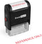 ExcelMark Reference ONLY Self Inking Rubber Stamp - Red Ink (A1539)