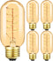 Vintage T14 LED Spiral Filament Bulb, 4W Equivalent E26 40 Watt Warm White 2200K Dimmable AC120V 400LM
