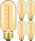 Vintage T14 LED Spiral Filament Bulb, 4W Equivalent E26 40 Watt Warm White 2200K Dimmable AC120V 400LM