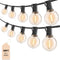 Outdoor String Lights 25 ft, G40 Led Patio Light with 13pcs Bulbs,