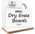 Scribbledo Set of 5 Small Dry Erase Boards, Mini 5"x7” Double Sided Personal Whiteboards for Students Teachers