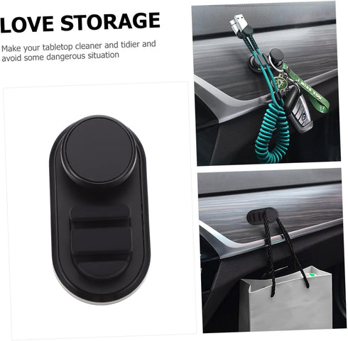 DOITOOL Storage Clip for Car Multi-Purpose Cable Organizer Holder for Keys USB Cords and Headphones Abs Material Easy