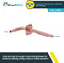 SharkBite 1/2 Inch Crimp Copper Stub Out Elbow with 4 Inch x 8 Inch Bracket, Plumbing Fittings for PEX Pipe