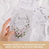C2U Envelopes(50 Pack 4"x6"),Stickers Funeral Thank You Cards with & Message Inside - Wildflower Bereavement Sympathy