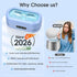 Timer,50KHz 304 Professional Ultrasonic Jewelry Cleaner with Digital Ultrasonic Cleaner Machine with Stainless Steel