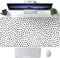 Boho Desk Mat, XXL Polka Dot Mouse Pad for Women Office Decor, Non-Slip Rubber Base, 31.5''X15.7'' with Stitched Edges