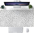 Boho Desk Mat, XXL Polka Dot Mouse Pad for Women Office Decor, Non-Slip Rubber Base, 31.5''X15.7'' with Stitched Edges