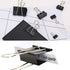 Binder Clips Paper Clamps Assorted Sizes 200 Count (Black) Jumbo, Large, Medium, Small, Mini, Micro with Box