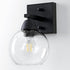 Ruibutrade Bathroom Light Fixtures, 1-Light Matte Black Vanity Light with Hand-Blown Globe Glass