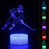 3D 16 Teenager Chrismas Gifts Xmas Gift Illusion Hockey Night Light Lamp Color Changing Smart Touch&Remote Control