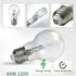 Hrsovii 60W A19 Bulb E26 2700K 1500-Hour Bulbs 2Pack High Brightness Halogen Lamp Standard Base Warm White Light