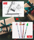 Christmas Mechanical Pencils for Kids, 36 Pack Retractable Pencils with Santa, Snowman, Elk for Party Favors