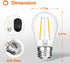 addlon LED Replacement Bulbs 2W S14 4 Pack Waterproof E26 Screw Base for Outdoor LED String Lights Shatterproof by addlon