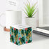 Tropical Sticky Note Cube, 2.75" Memo Block, Printed on 4 Sides, Boho Botanical Design