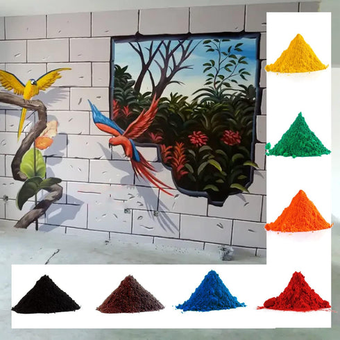 Brown Iron Oxide Mineral Pigment for Artistic Painting, 100g/Bag, Concrete, Clay, Lime, Plaster