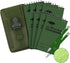 Eaasty 11 Pcs Waterproof Notebook, Tactical 3 x 5 Inch Pocket Notebook, Metal Weatherproof Pen, Fabric Cover