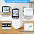 2 Pack Watt Meter Power Meter Plug for Home Energy Monitor, Electrical Usage Monitor with Backlight