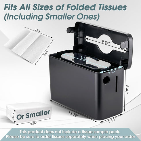 Countertop Paper Towel Dispenser - Large Capacity Dispenser & Single Sheet Design for Home, Office, or A Small Business