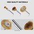 15 Pieces Copper Wire Brushes, Wire Brush Wheel Kits for Dremel Rotary Tools (1/8 Inch Mandrel)
