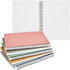 Paper Junkie 5 Pack Spiral Journal - Small Notebooks Bulk 6" x 8" with 120 Lined Pages for Work, Students, School, Writing (5 Colors Kraft Paper Covers) by Paper Junkie