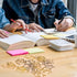 Yeaqee 100 Pcs House Shaped Paper Clips, Gold Silver Fun Bookmarks for Real Estate Agents