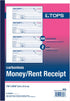 Tops Money/Rent Receipt Book, 2-Part, Carbonless, 11 x 7-5/8 Inches, 4 Receipts/Page, 200