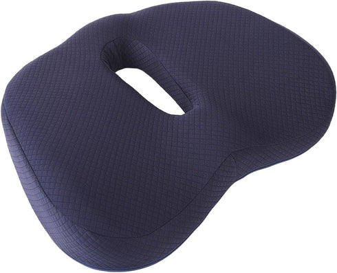KunEchevyr Orthopedic Donut Pillow, Memory Foam Donut Seat Cushion with Ring Design and Front Groove for Pressure