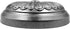 JETLAND 4 Pack, 3" CP0813AN076 Cabinet Hardware Cup Pulls - Antique Gray Petal Pattern, Hole Centers, Vintage Pulls