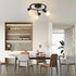 3-Light KEESFU Kitchen Flush Mount Ceiling LightModern Round Track Lighting FixturesDirectional Ceiling Spot Light
