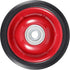 4 Pack 5" x 1.5" Solid Rubber Flat Free Tires, Premium Hand Truck Tires with Ball Bearings, 88 lbs Capacity