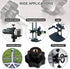 OCR 10Pcs M6 7 Star Knob - Knurled Thread Clamping Knob, Black Plastic Screw-On Star Knob Handle