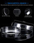 Weewooday 20 Pieces Glass Petri Dishes with Lids for Science Biology Projects, 90 x 20 mm