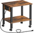 HOOBRO 2-Tier Printer Stand with Charging Station, Under Desk Printer Table, Printer Cart
