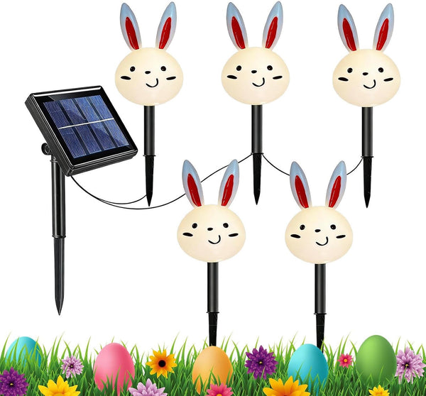 Generic Solar Easter LightsOutdoor - Decorative Bunny Carrot Pathway Lights, Waterproofsolar Garden Lamps,