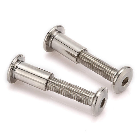 30pcs M6 Furniture Joint Connector Bolt & Cap Nut Kit for Cot Bed Crib Bolts