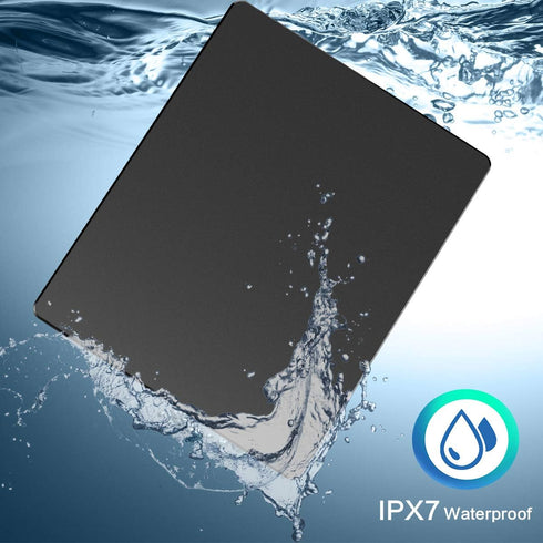 Hard Mouse Pad, Unique 3 Layers Design with Plastic Surface for High DPI Mice, Large Size (11.6"x9.5") Black