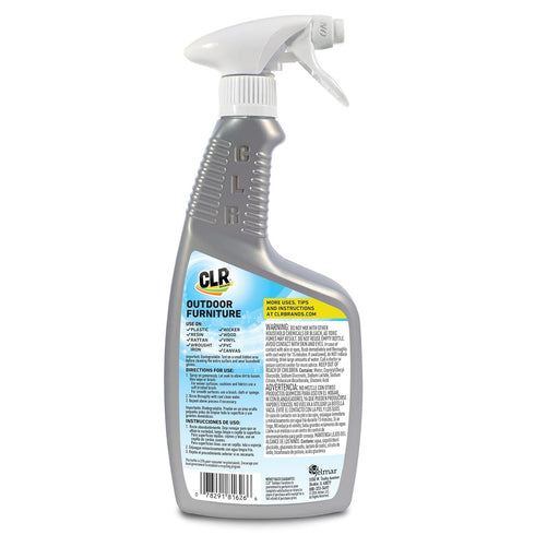 CLR Outdoor Furniture Cleaner, 26 oz - Cleans & Protects Fabric, Wood, Wicker, PVC, Plastic & More