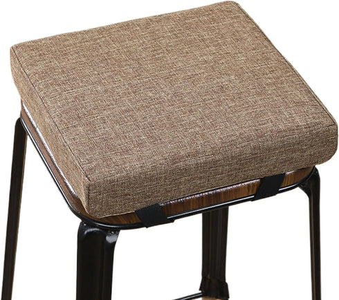 FANGMING Square Chair Cushion with Ties Non Slip 10/11/12/14/16 Inch Memory Foam Bar