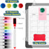 Polegas 16" X 12" Dry Erase Calendar Whiteboard for Wall - Small Monthly Double Sided Boards for Home, Office, Student