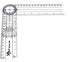 A2ZSCILAB Plastic 8" Spinal Goniometer, 360 Degree ISOM Physical Therapy Protractor