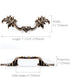 JETLAND 4-Pack, 4" PW1618ABR102 French Provincial Drawer Pulls - Antique Brass, Hole Centers, Vintage Shabby Chic Pulls