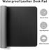 Leather Desk Pad Protector, Non-Slip PU Leather Desk Blotter, Waterproof Writing Pad, 23.6" x 13.7" (Black)